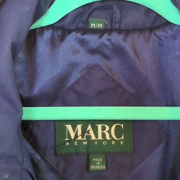 Marc New York Bomber Jacket Lightweight Navy  Size M - Picture 8 of 11